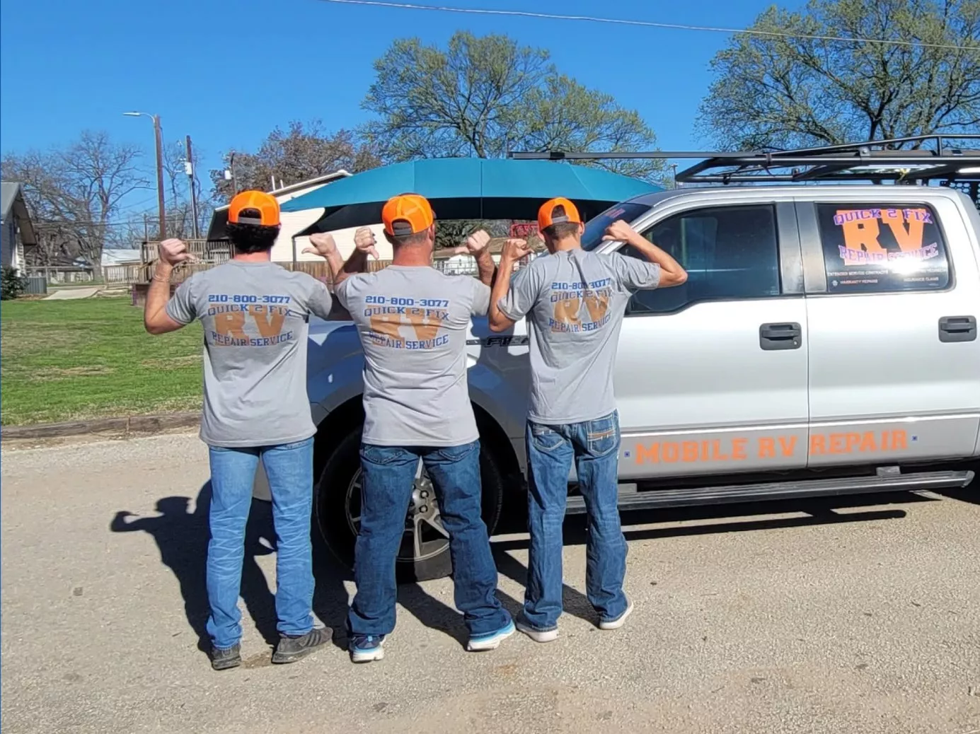 Certified Quick 2 Fix mobile RV technician providing on-site diagnostics and repair services in Abilene, Texas.